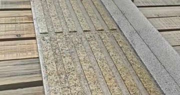 惠州黄金麻盲道石 盲条