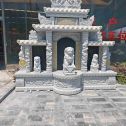 惠州芝麻白中国黑石材套墓 花岗岩墓碑