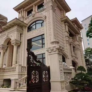 惠州黄金麻别墅外墙异形定制