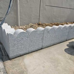 惠州芝麻白花边石  围边石