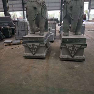 惠州芝麻灰花岗岩对象 芝麻白芝麻灰大象