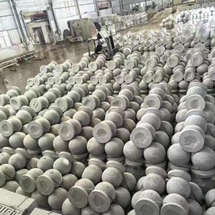 惠州芝麻白圆球 石球 挡车球