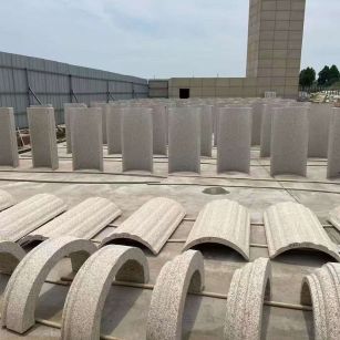 惠州黄金麻别墅柱皮 异形 线条定制