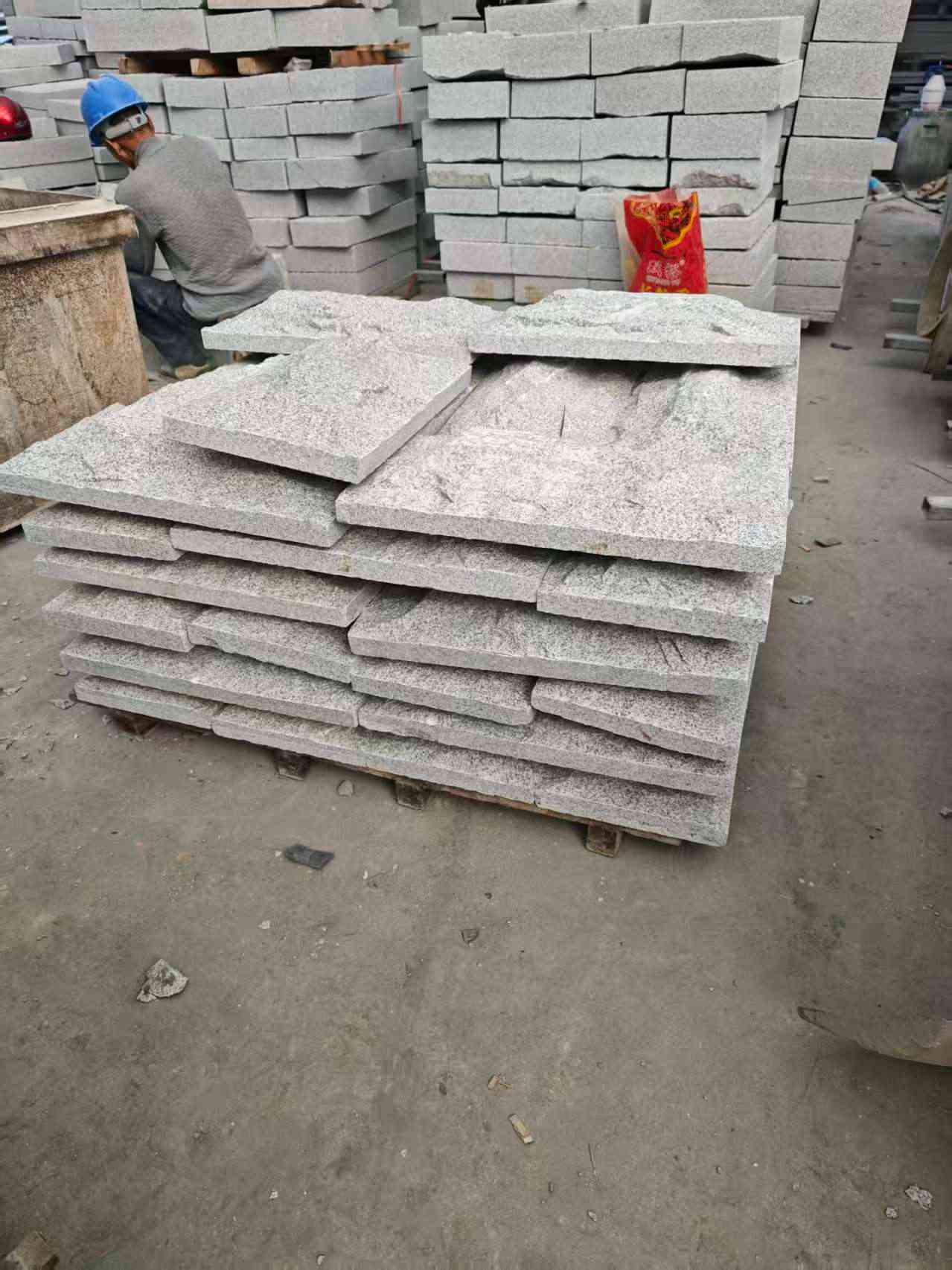 惠州芝麻白蘑菇石，自然面